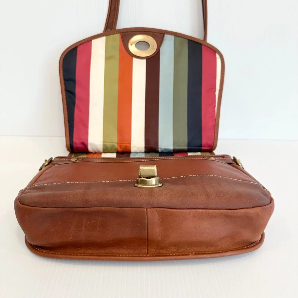 COACH 65th Anniversary Crescent Hippie Crossbody Whiskey Leather RARE - Picture 2 of 16